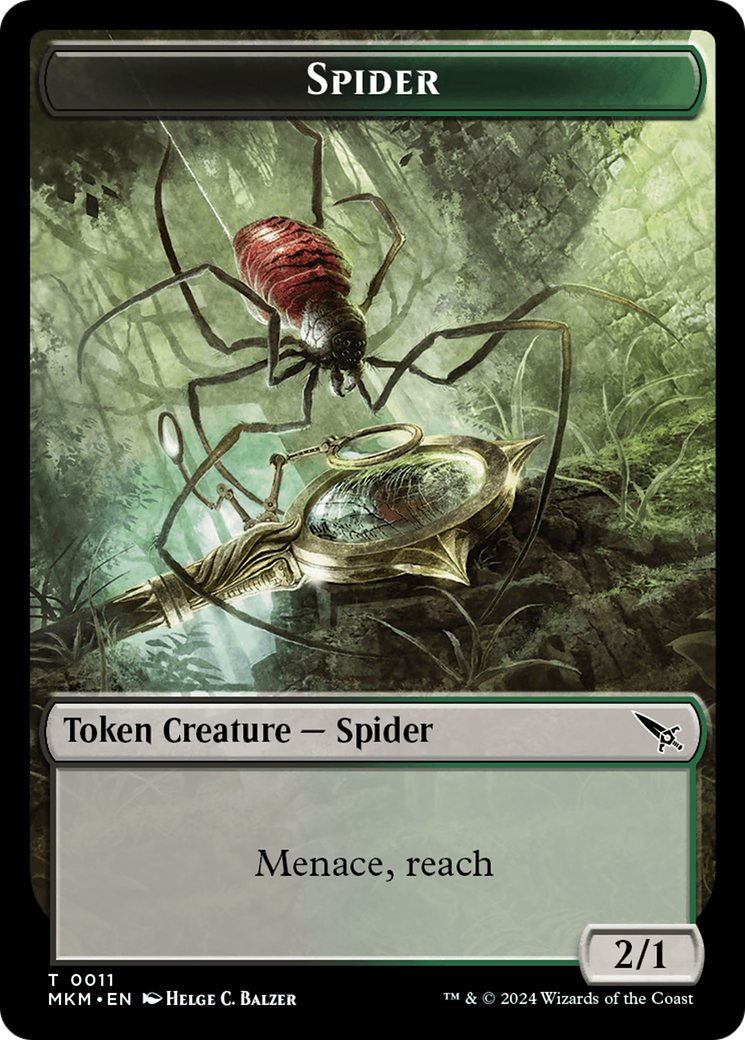 Spider Token [Murders at Karlov Manor Tokens] | L.A. Mood Comics and Games