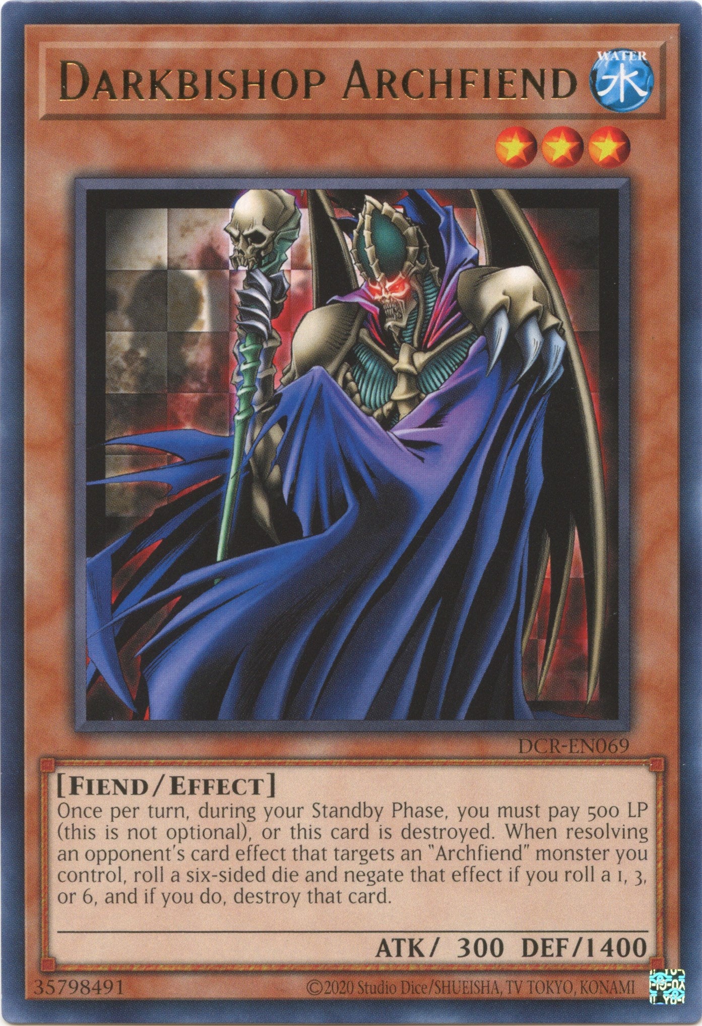 Darkbishop Archfiend (25th Anniversary) [DCR-EN069] Rare | L.A. Mood Comics and Games