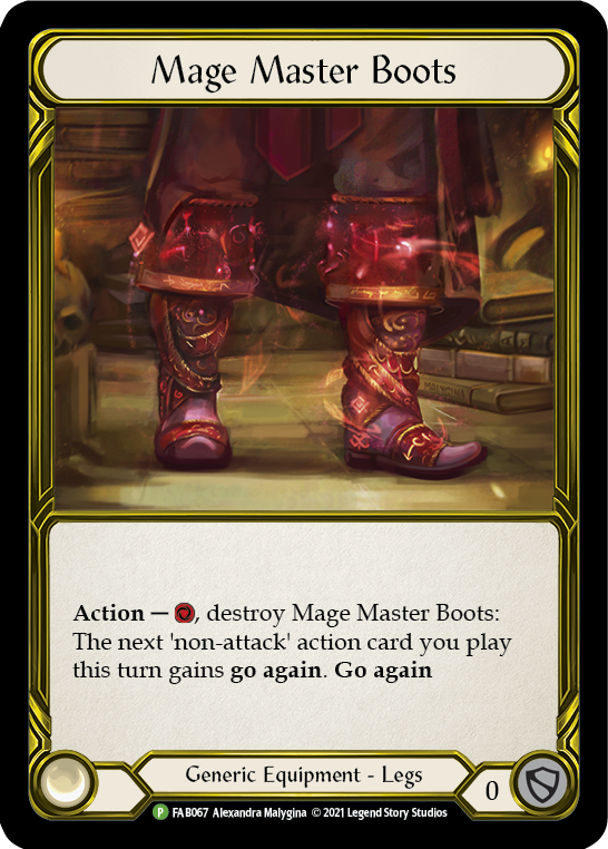 Mage Master Boots (Golden) [FAB067] (Promo)  Cold Foil | L.A. Mood Comics and Games