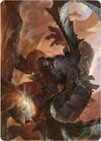 Moraug, Fury of Akoum Art Card [Zendikar Rising Art Series] | L.A. Mood Comics and Games