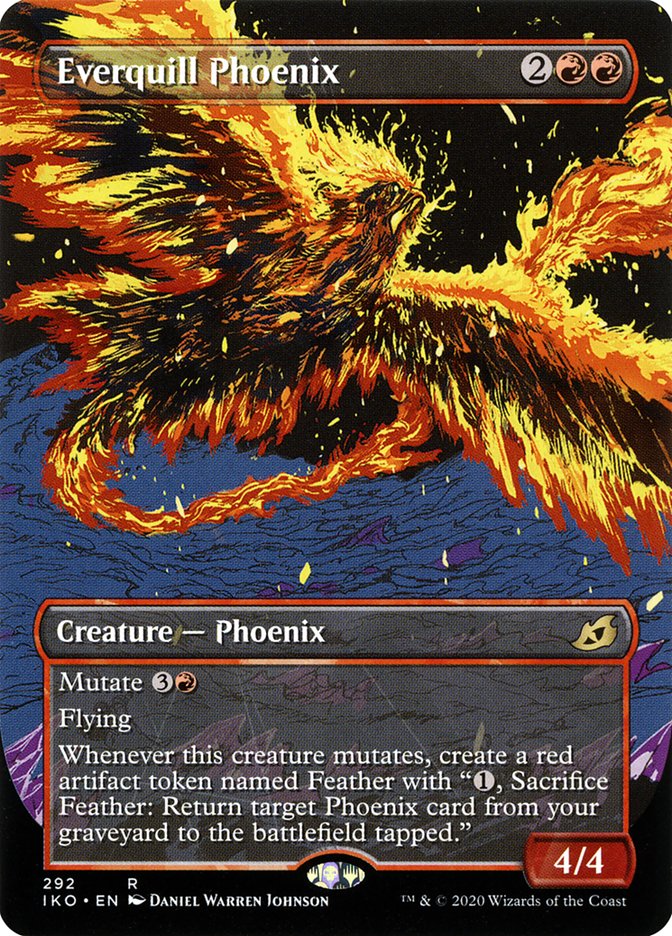 Everquill Phoenix (Showcase) [Ikoria: Lair of Behemoths] | L.A. Mood Comics and Games