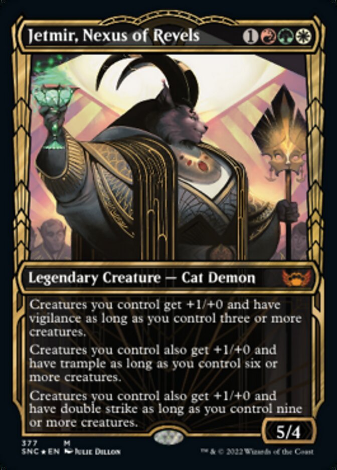 Jetmir, Nexus of Revels (Showcase Golden Age Gilded Foil) [Streets of New Capenna] | L.A. Mood Comics and Games
