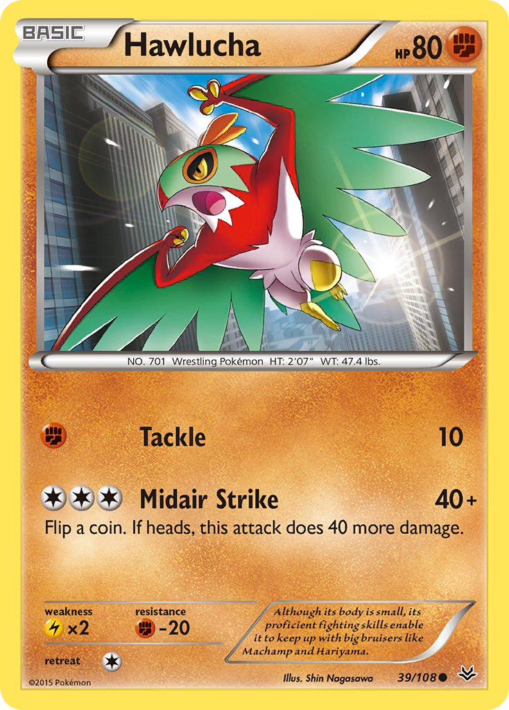 Hawlucha (39/108) [XY: Roaring Skies] | L.A. Mood Comics and Games