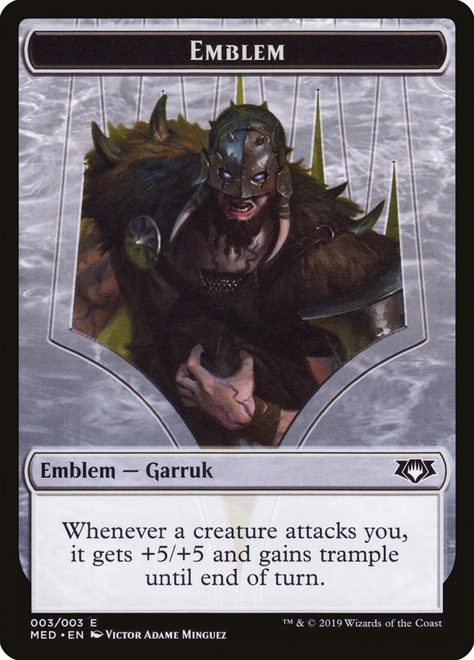 Garruk, Apex Predator Emblem [Mythic Edition Tokens] | L.A. Mood Comics and Games