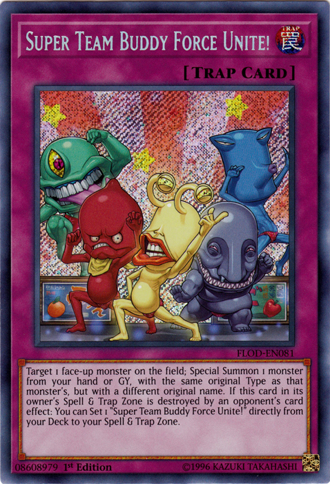 Super Team Buddy Force Unite! [FLOD-EN081] Secret Rare | L.A. Mood Comics and Games