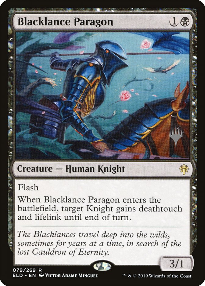 Blacklance Paragon (Promo Pack) [Throne of Eldraine Promos] | L.A. Mood Comics and Games