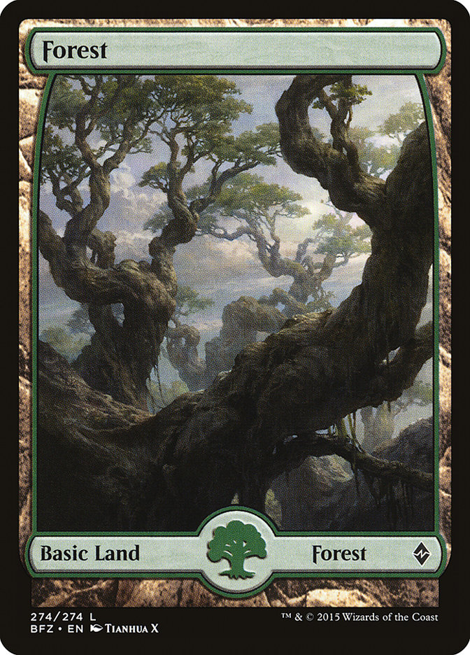Forest (274) (Full Art) [Battle for Zendikar] | L.A. Mood Comics and Games