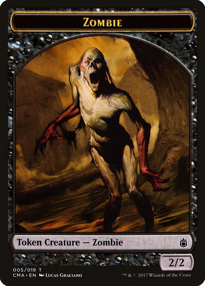 Zombie Token [Commander Anthology Tokens] | L.A. Mood Comics and Games