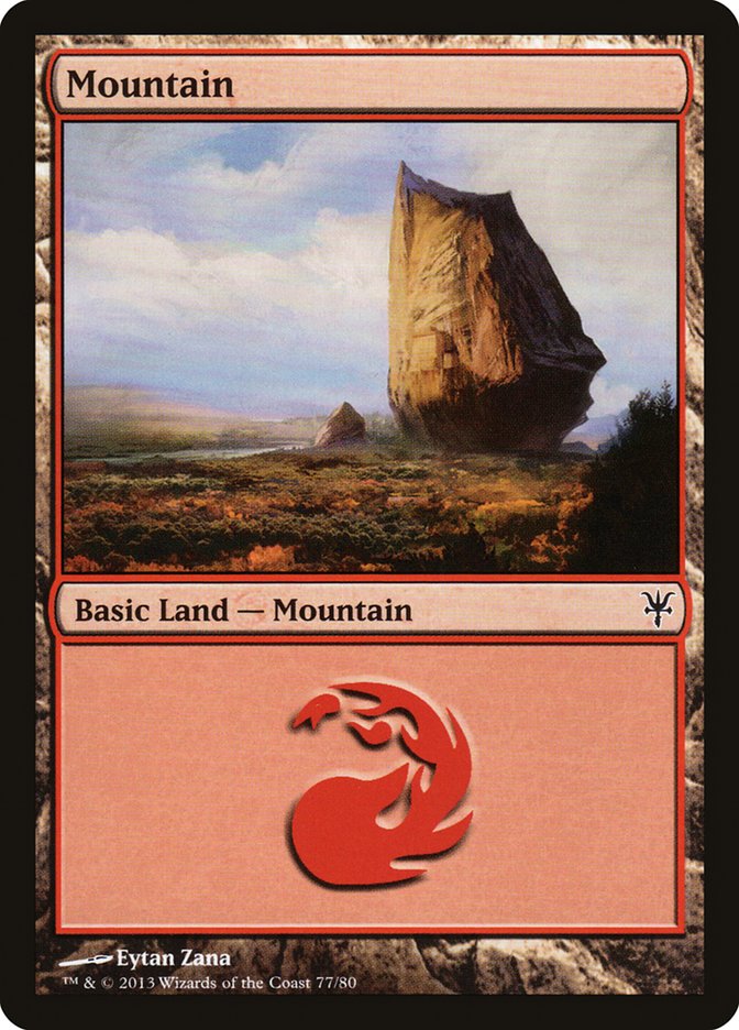 Mountain (77) [Duel Decks: Sorin vs. Tibalt] | L.A. Mood Comics and Games