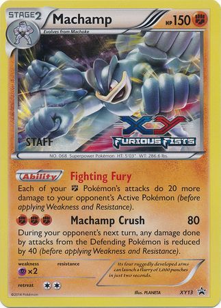 Machamp (XY13) (Staff) [XY: Black Star Promos] | L.A. Mood Comics and Games