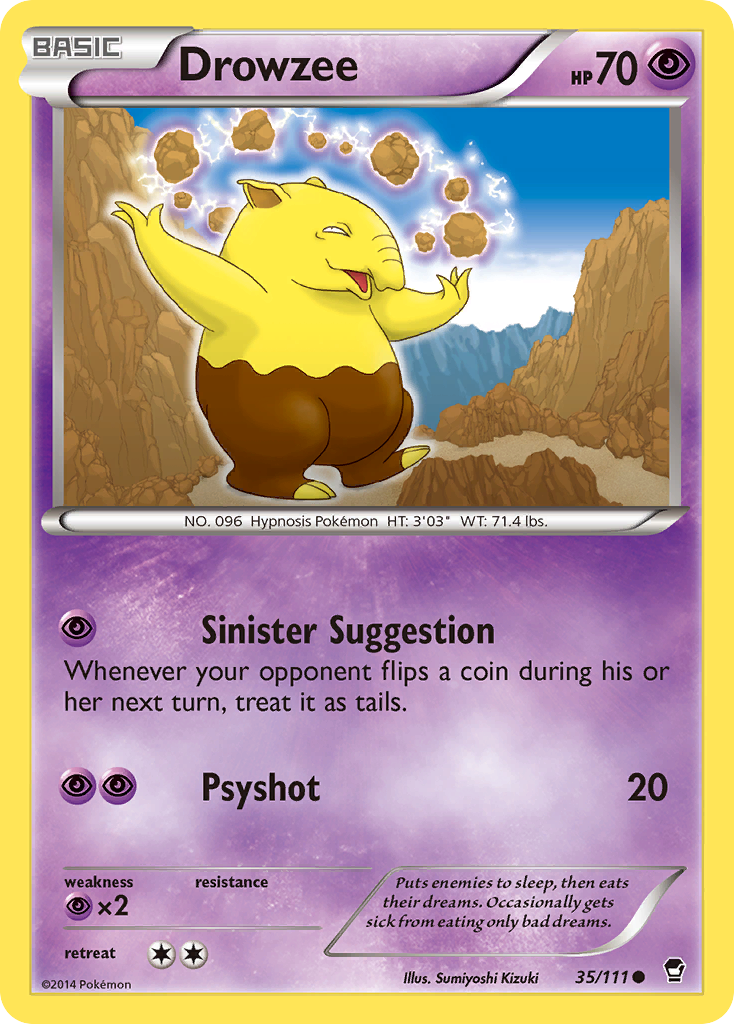 Drowzee (35/111) [XY: Furious Fists] | L.A. Mood Comics and Games