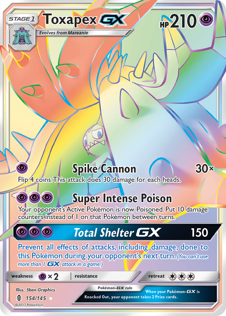 Toxapex GX (154/145) [Sun & Moon: Guardians Rising] | L.A. Mood Comics and Games