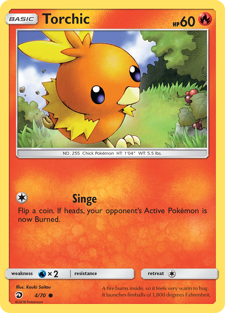 Torchic (4/70) [Sun & Moon: Dragon Majesty] | L.A. Mood Comics and Games