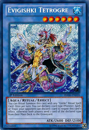 Evigishki Tetrogre [HA06-EN018] Secret Rare | L.A. Mood Comics and Games