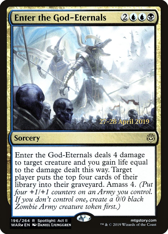 Enter the God-Eternals [War of the Spark Prerelease Promos] | L.A. Mood Comics and Games