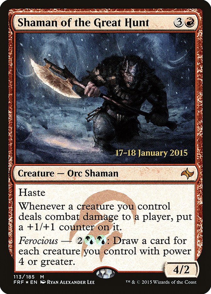 Shaman of the Great Hunt [Fate Reforged Prerelease Promos] | L.A. Mood Comics and Games