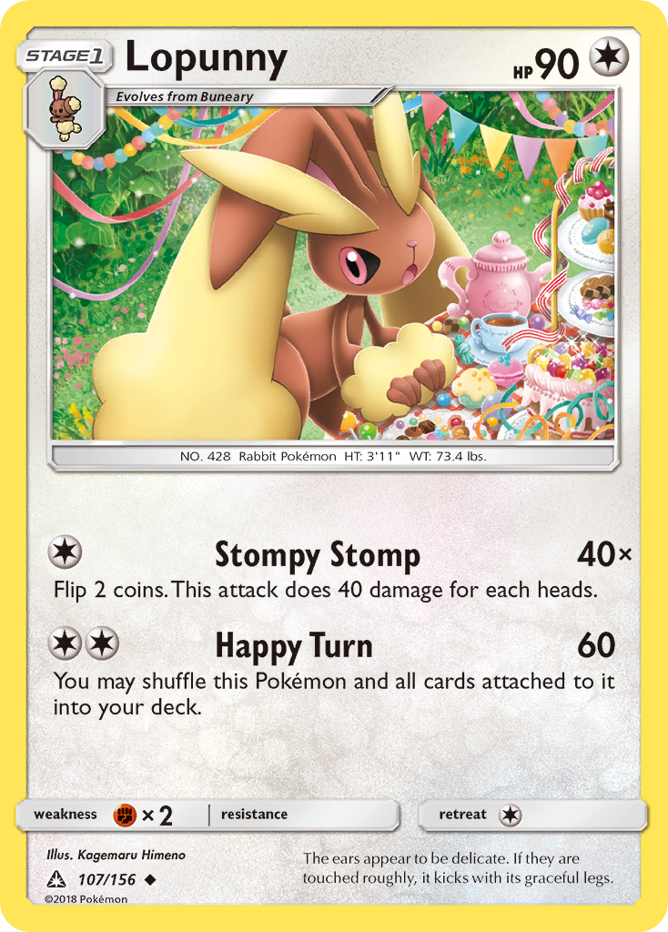 Lopunny (107/156) [Sun & Moon: Ultra Prism] | L.A. Mood Comics and Games