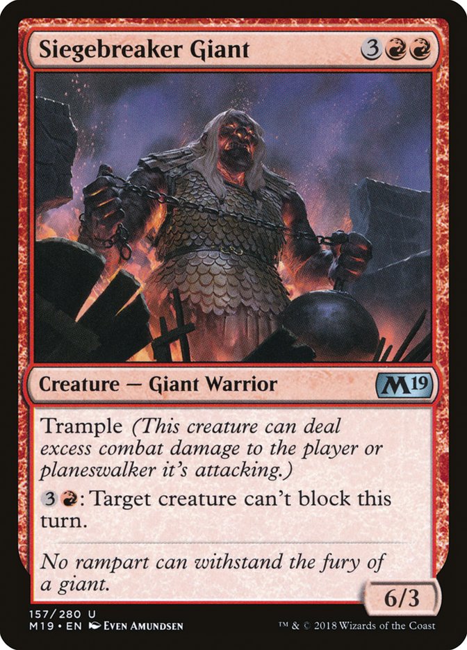 Siegebreaker Giant [Core Set 2019] | L.A. Mood Comics and Games