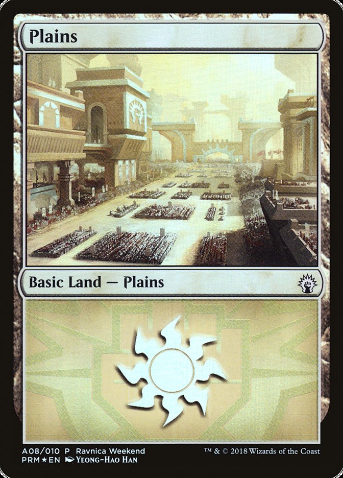 Plains (A08) [Ravnica Allegiance Ravnica Weekend] | L.A. Mood Comics and Games