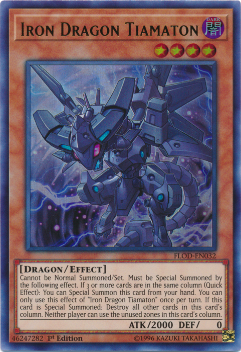Iron Dragon Tiamaton [FLOD-EN032] Ultra Rare | L.A. Mood Comics and Games