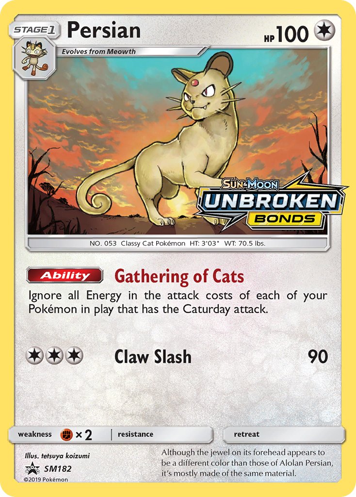 Persian (SM182) [Sun & Moon: Black Star Promos] | L.A. Mood Comics and Games