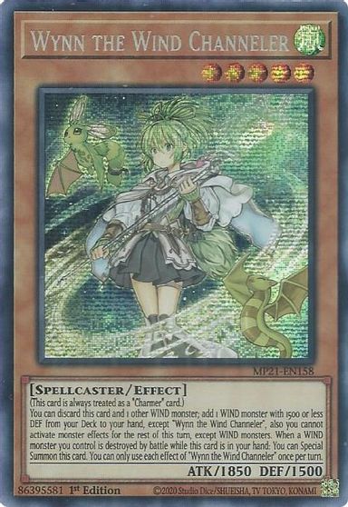 Wynn the Wind Channeler [MP21-EN158] Prismatic Secret Rare | L.A. Mood Comics and Games