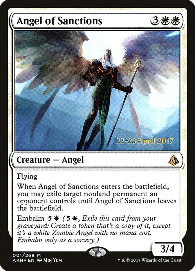 Angel of Sanctions [Amonkhet Prerelease Promos] | L.A. Mood Comics and Games