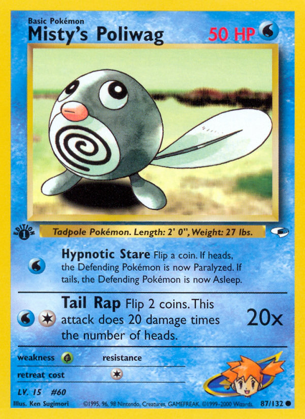 Misty's Poliwag (87/132) [Gym Heroes 1st Edition] | L.A. Mood Comics and Games