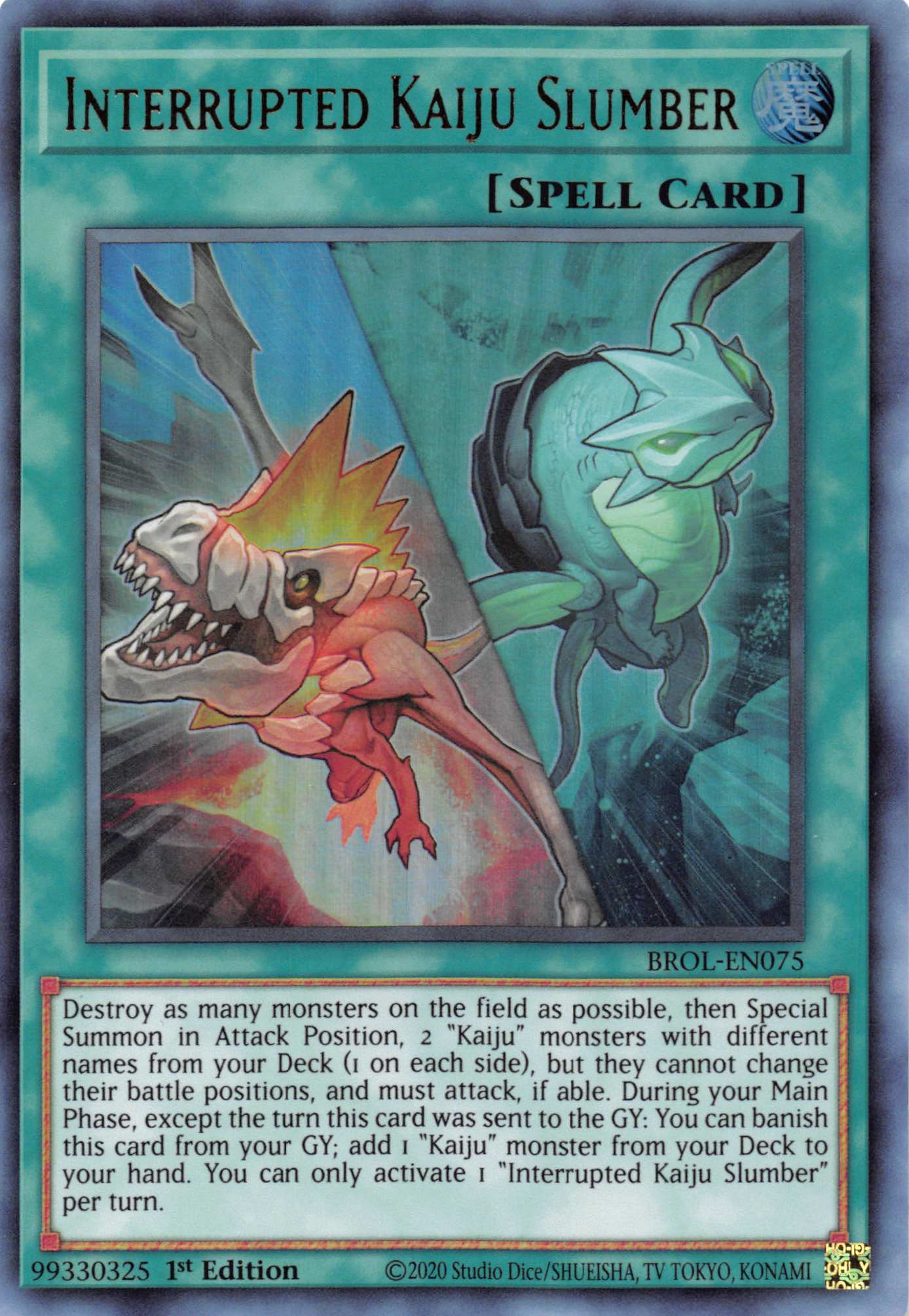 Interrupted Kaiju Slumber [BROL-EN075] Ultra Rare | L.A. Mood Comics and Games