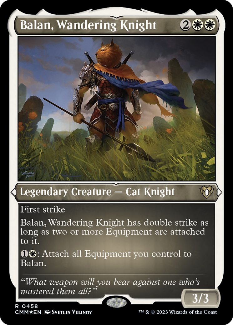Balan, Wandering Knight (Foil Etched) [Commander Masters] | L.A. Mood Comics and Games