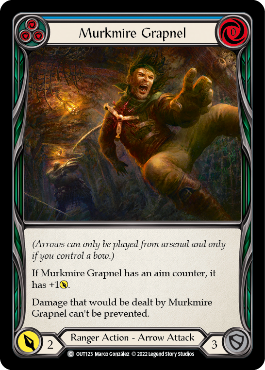 Murkmire Grapnel (Blue) [OUT123] (Outsiders)  Rainbow Foil | L.A. Mood Comics and Games