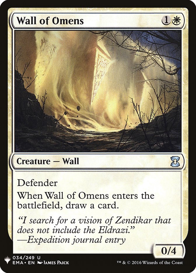 Wall of Omens [Mystery Booster] | L.A. Mood Comics and Games