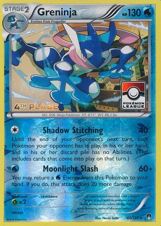 Greninja (40/122) (League Promo 4th Place) [XY: BREAKpoint] | L.A. Mood Comics and Games