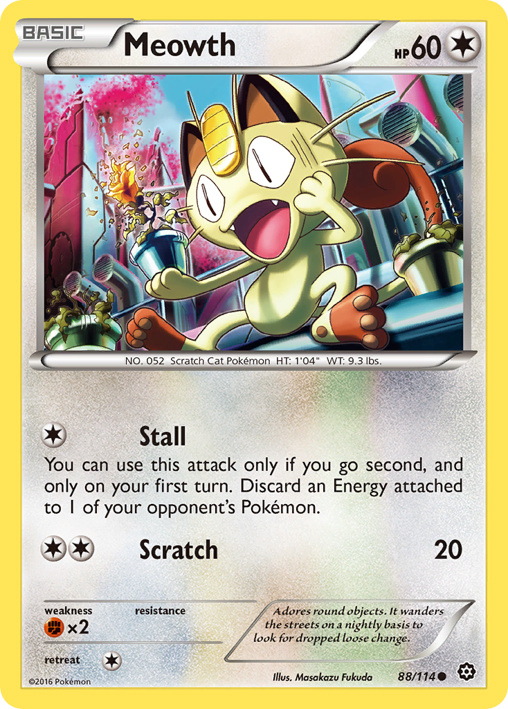 Meowth (88/114) [XY: Steam Siege] | L.A. Mood Comics and Games