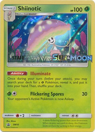 Shiinotic (SM10) (Staff Prerelease Promo) [Sun & Moon: Black Star Promos] | L.A. Mood Comics and Games