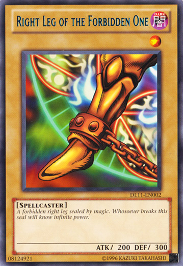 Right Leg of the Forbidden One (Blue) [DL11-EN002] Rare | L.A. Mood Comics and Games