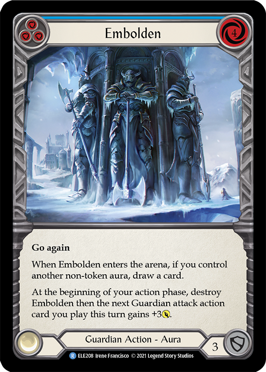 Embolden (Blue) [ELE208] (Tales of Aria)  1st Edition Rainbow Foil | L.A. Mood Comics and Games