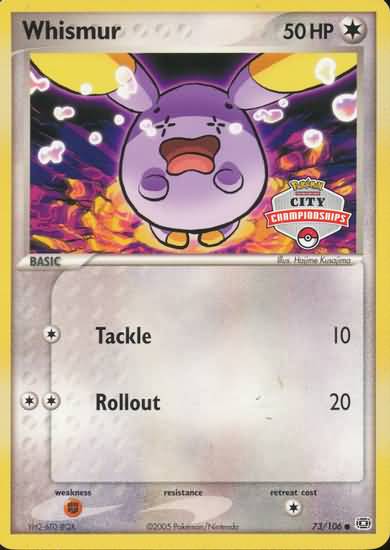 Whismur (73/106) (City Championship) [EX: Emerald] | L.A. Mood Comics and Games