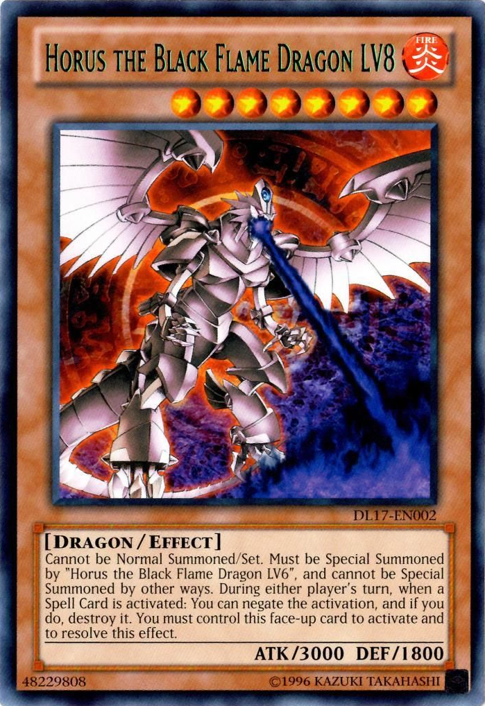 Horus the Black Flame Dragon LV8 (Green) [DL17-EN002] Rare | L.A. Mood Comics and Games