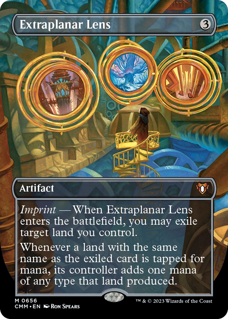 Extraplanar Lens (Borderless Alternate Art) [Commander Masters] | L.A. Mood Comics and Games