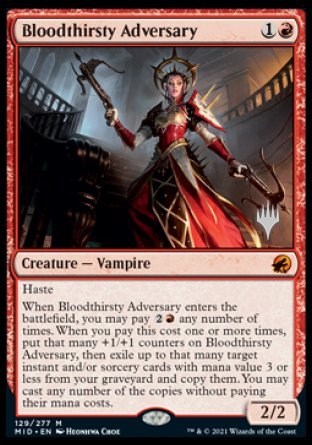 Bloodthirsty Adversary (Promo Pack) [Innistrad: Midnight Hunt Promos] | L.A. Mood Comics and Games