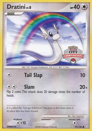 Dratini (91/146) (City Championship Promo) [Diamond & Pearl: Legends Awakened] | L.A. Mood Comics and Games