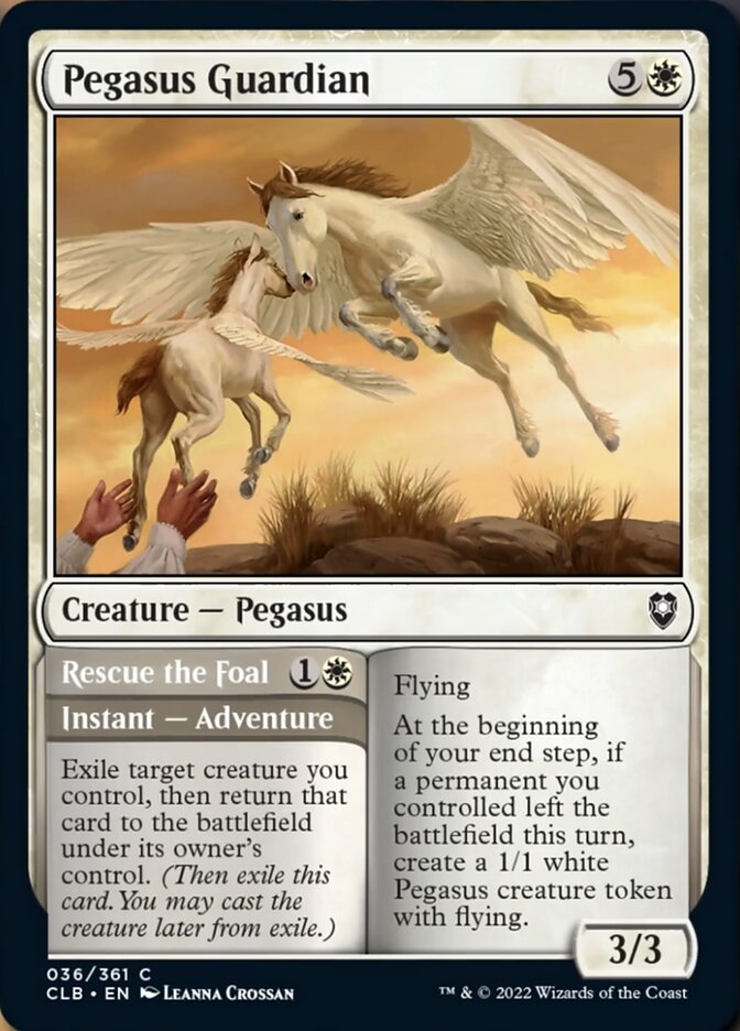 Pegasus Guardian // Rescue the Foal [Commander Legends: Battle for Baldur's Gate] | L.A. Mood Comics and Games