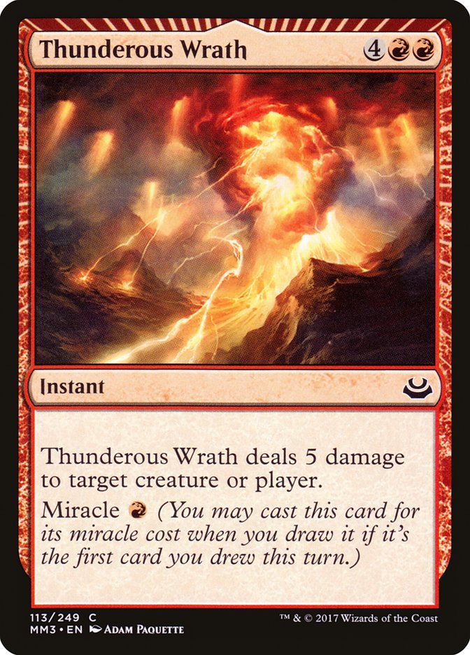 Thunderous Wrath [Modern Masters 2017] | L.A. Mood Comics and Games