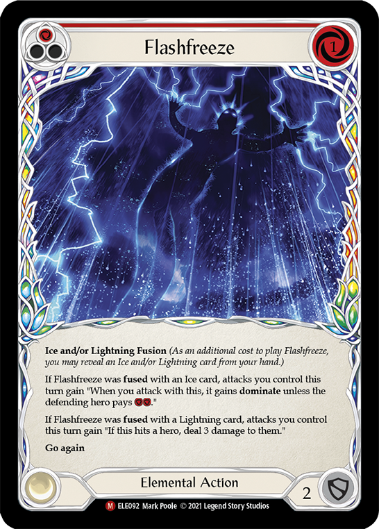 Flashfreeze [ELE092] (Tales of Aria)  1st Edition Rainbow Foil | L.A. Mood Comics and Games