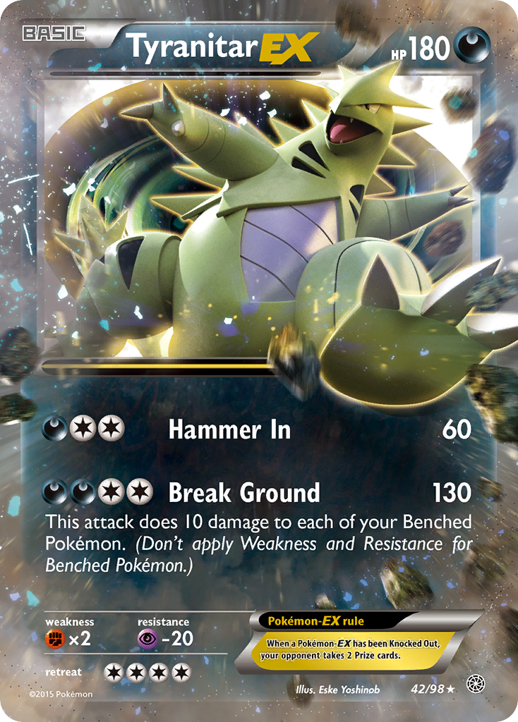 Tyranitar EX (42/98) [XY: Ancient Origins] | L.A. Mood Comics and Games