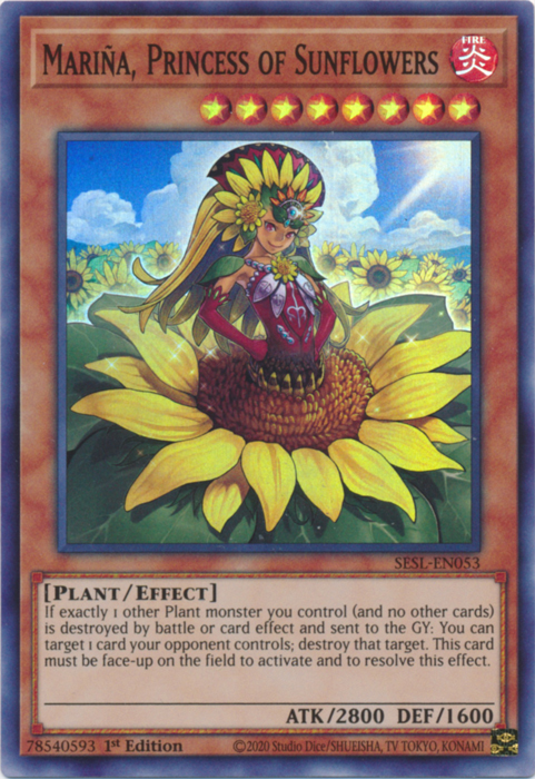 Marina, Princess of Sunflowers [SESL-EN053] Super Rare | L.A. Mood Comics and Games