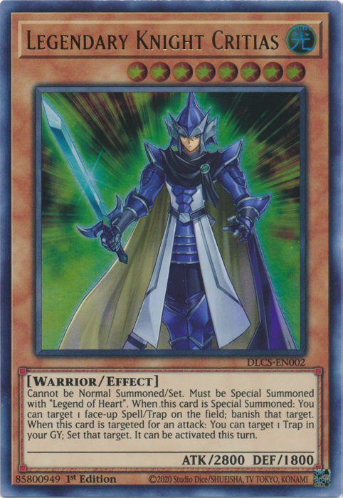Legendary Knight Critias [DLCS-EN002] Ultra Rare | L.A. Mood Comics and Games