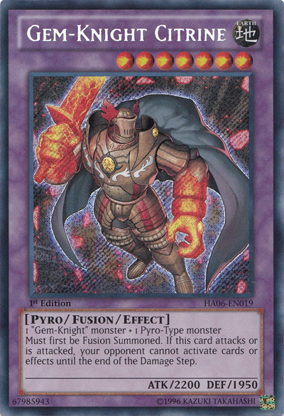 Gem-Knight Citrine [HA06-EN019] Secret Rare | L.A. Mood Comics and Games