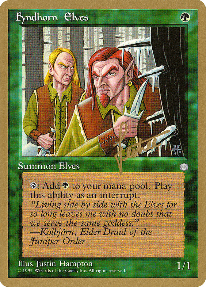 Fyndhorn Elves (Bertrand Lestree) [Pro Tour Collector Set] | L.A. Mood Comics and Games